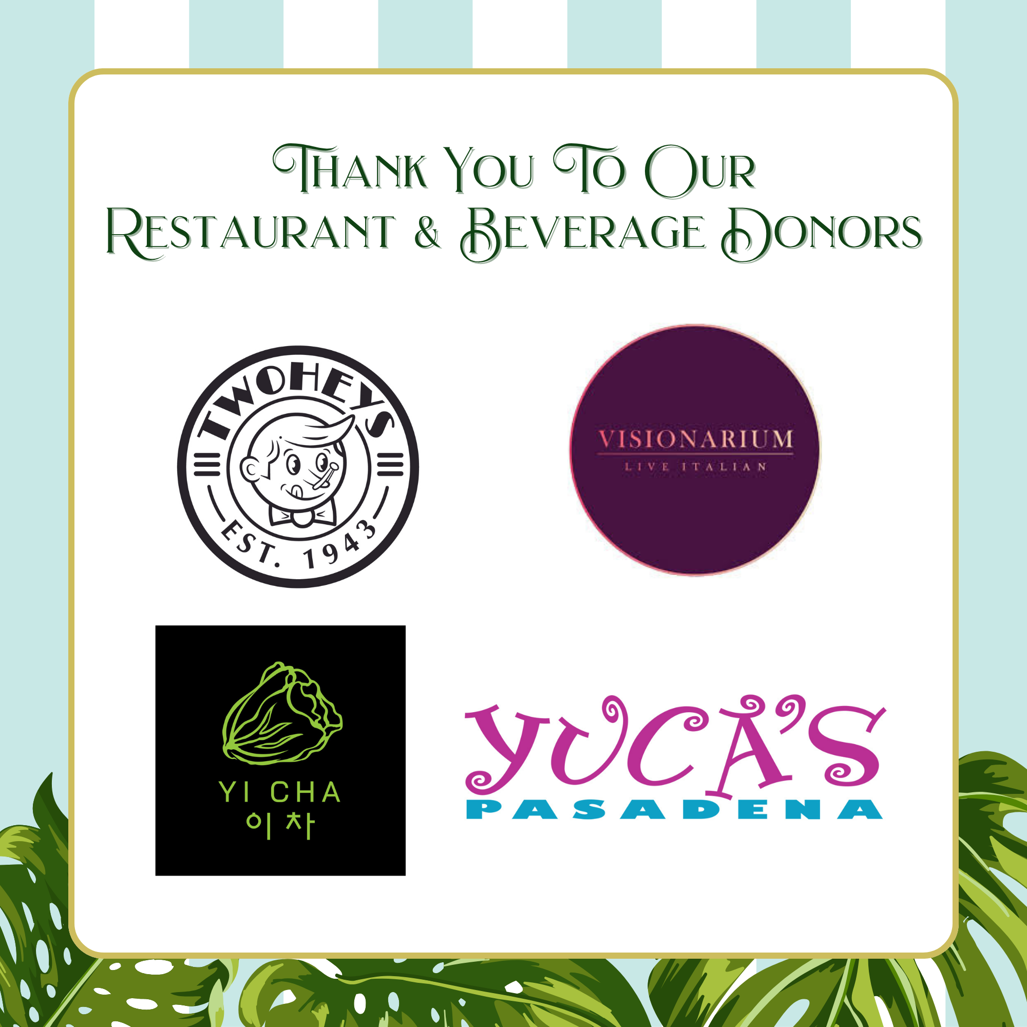 PG26 Restaurant & Beverage Sponsors